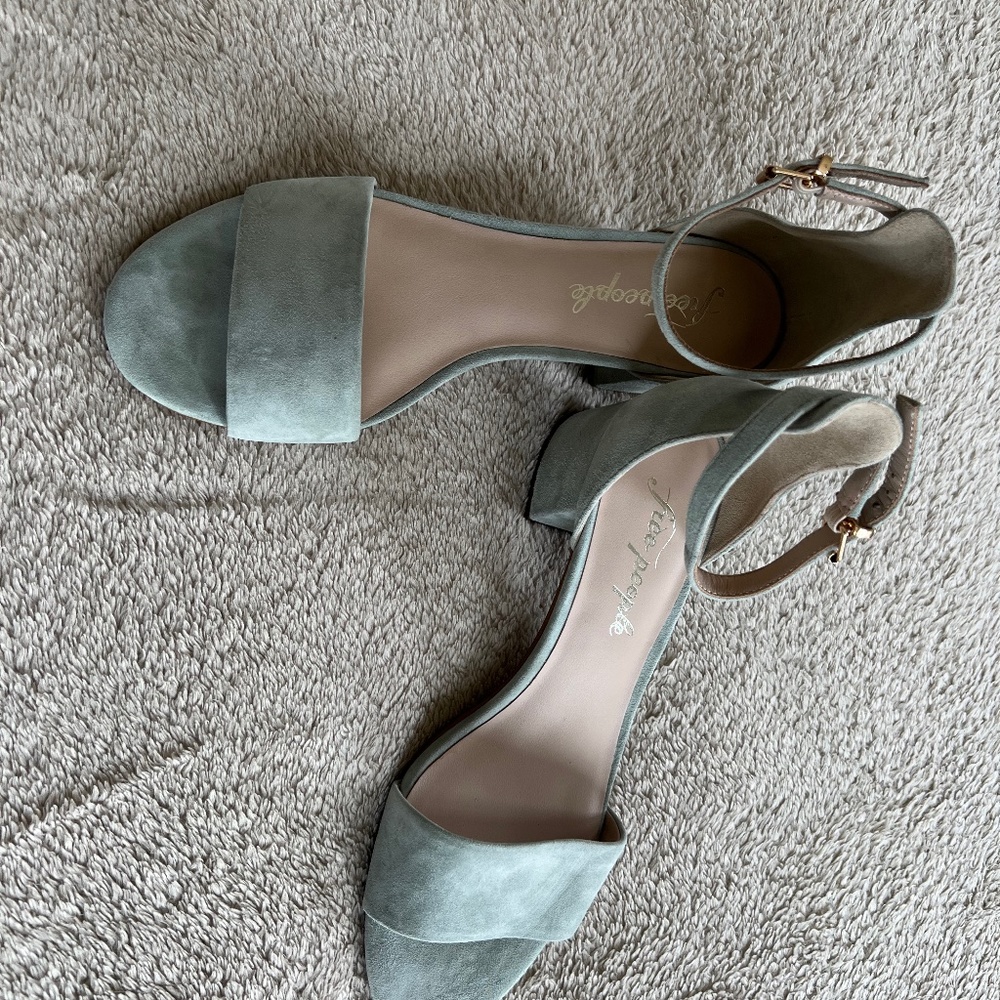 Blue Free People Heels